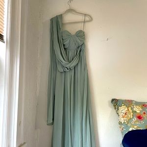 Birdy Grey Sage convertible bridesmaid dress